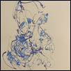 Woman in Blue