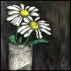 Daisies in mason jar